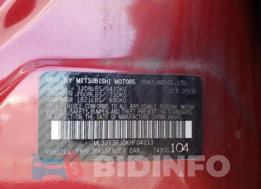 ML32F3FJ0KHF04213 Photo# 10