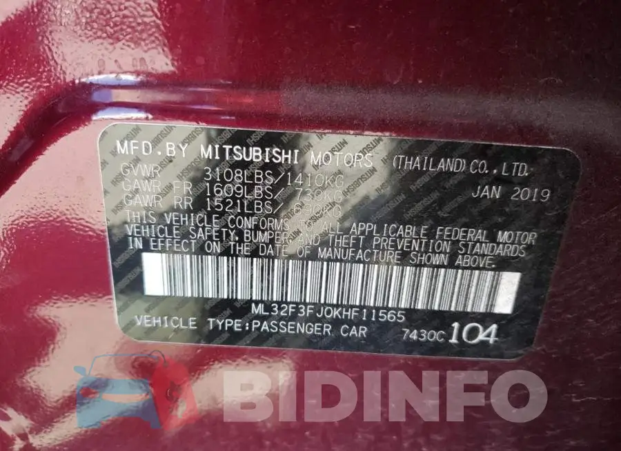 ML32F3FJ0KHF11565 Photo# 10