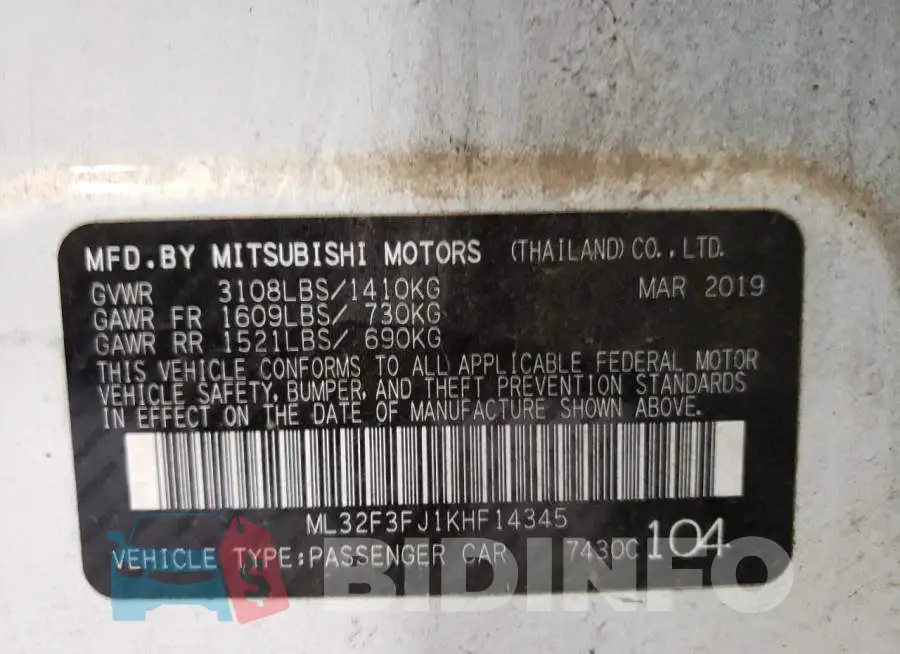 ML32F3FJ1KHF14345 Photo# 10