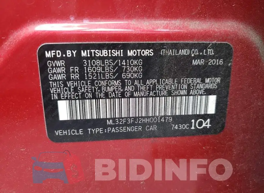 ML32F3FJ2HH001479 Photo# 10