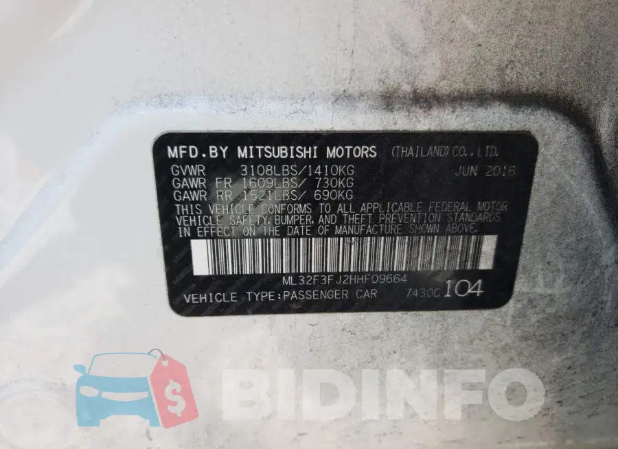 ML32F3FJ2HHF09664 Photo# 10