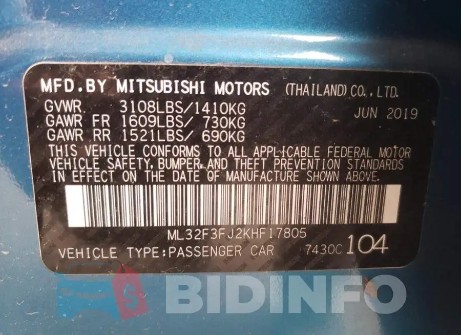 ML32F3FJ2KHF17805 Photo# 10