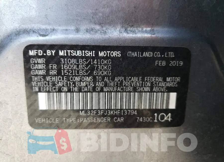 ML32F3FJ3KHF13794 Photo# 10