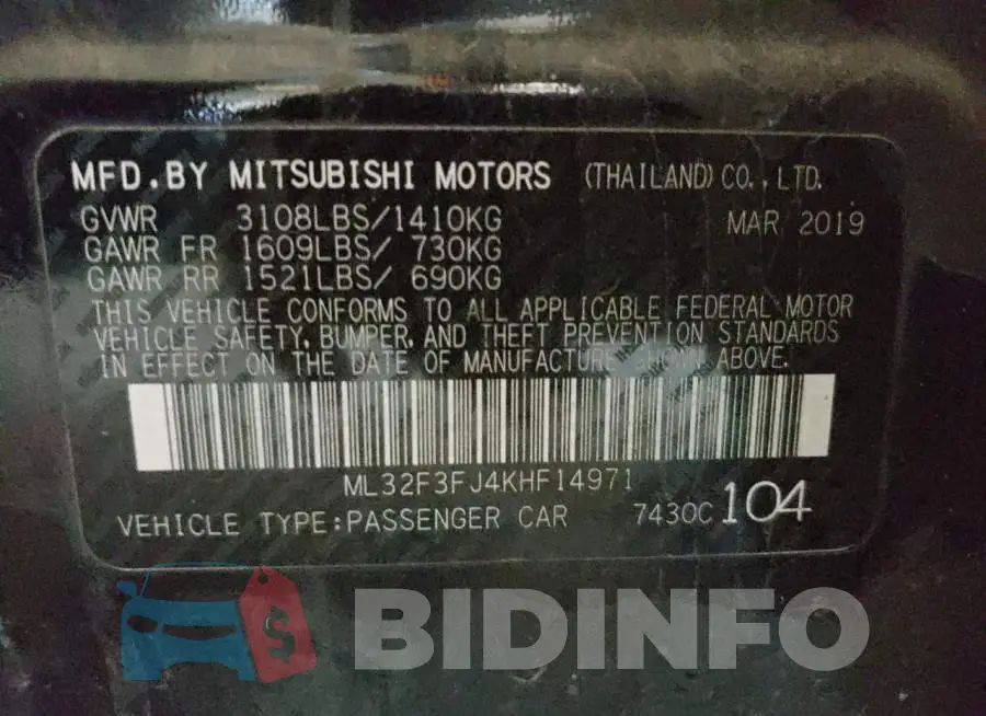 ML32F3FJ4KHF14971 Photo# 10