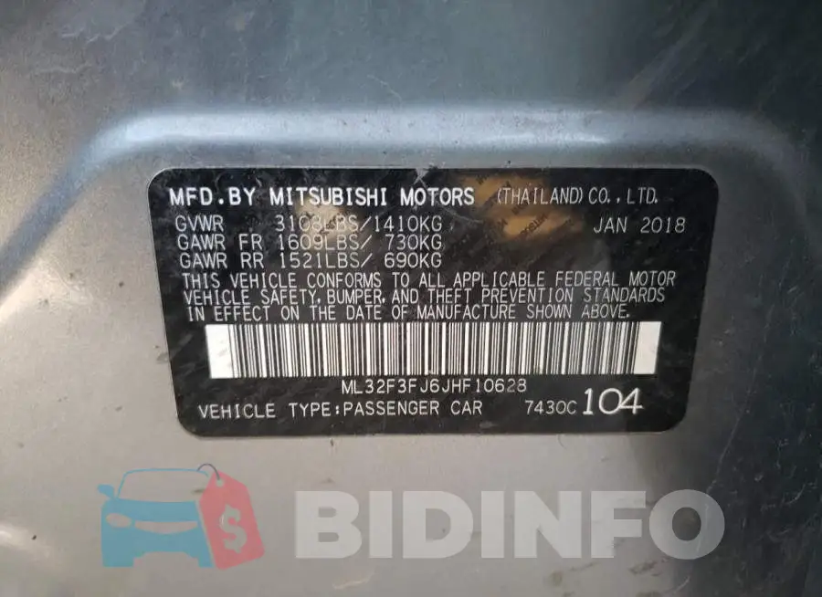 ML32F3FJ6JHF10628 Photo# 10