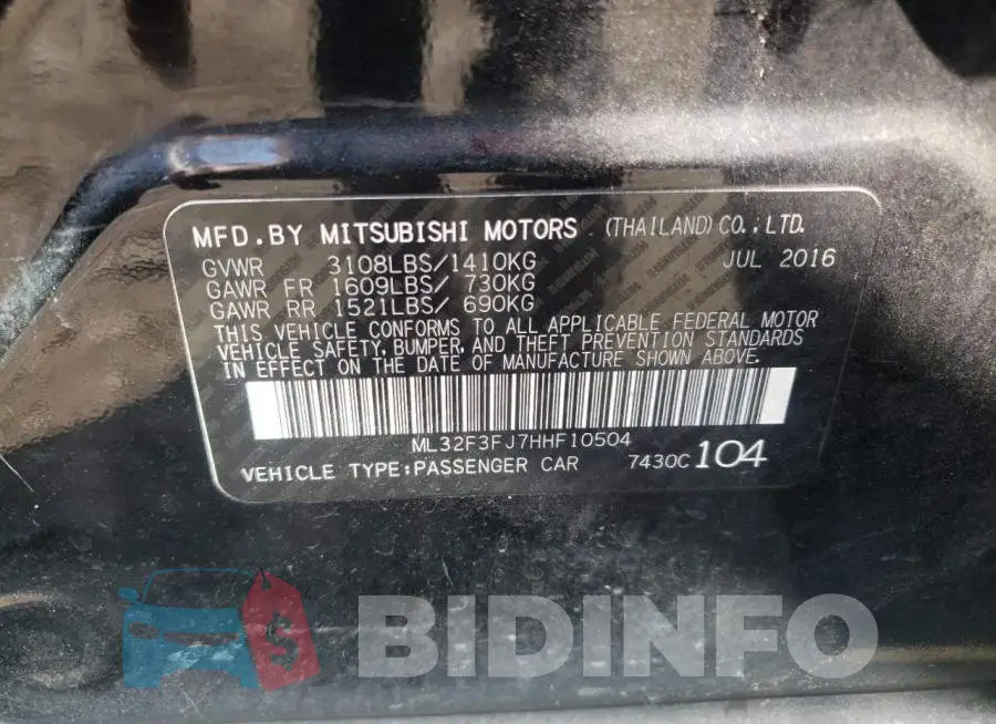 ML32F3FJ7HHF10504 Photo# 10