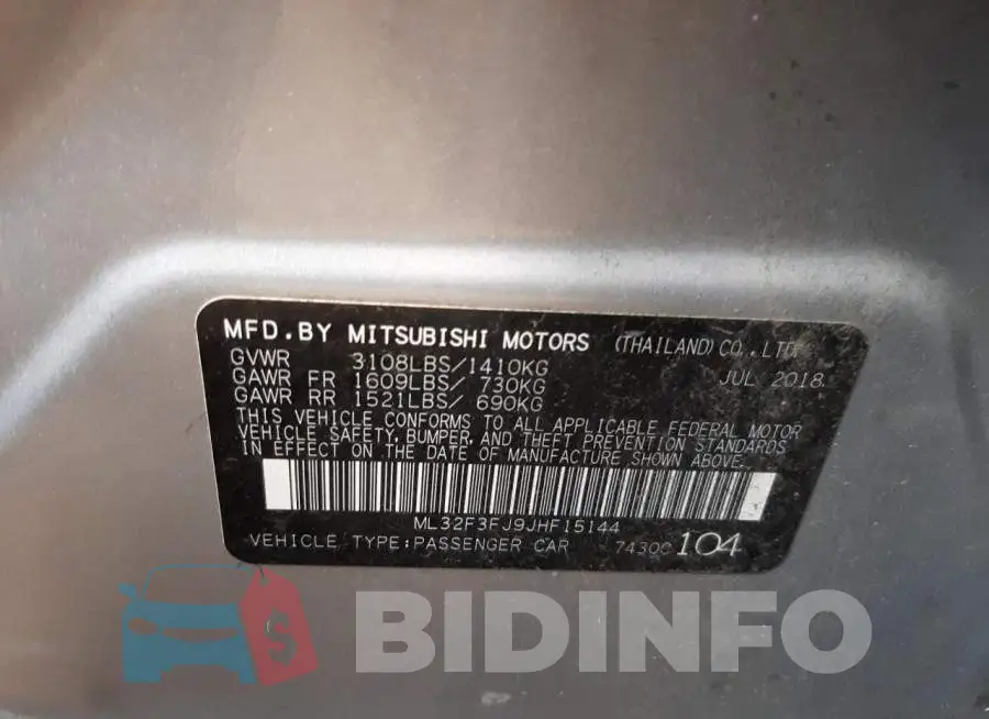 ML32F3FJ9JHF15144 Photo# 10