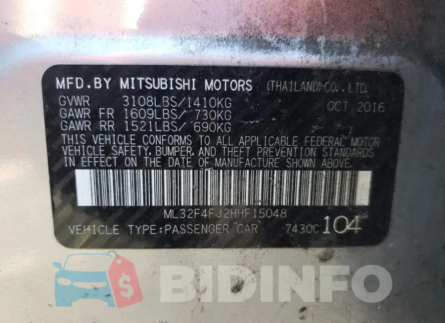 ML32F4FJ2HHF15048 Photo# 10