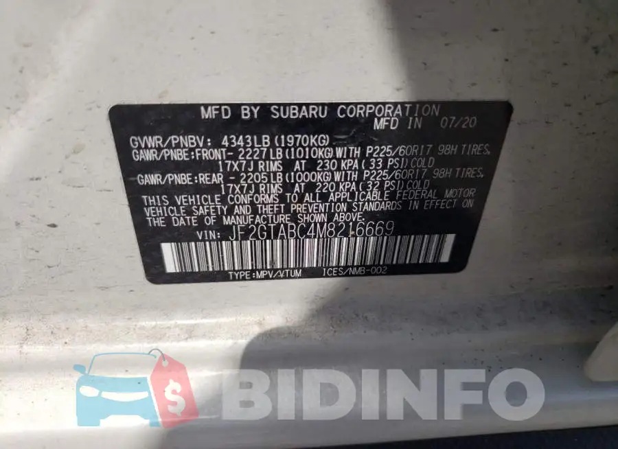 JF2GTABC4M8216669 Photo# 10