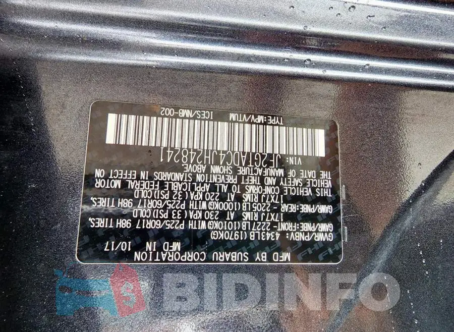 JF2GTADC4JH248241 Photo# 1