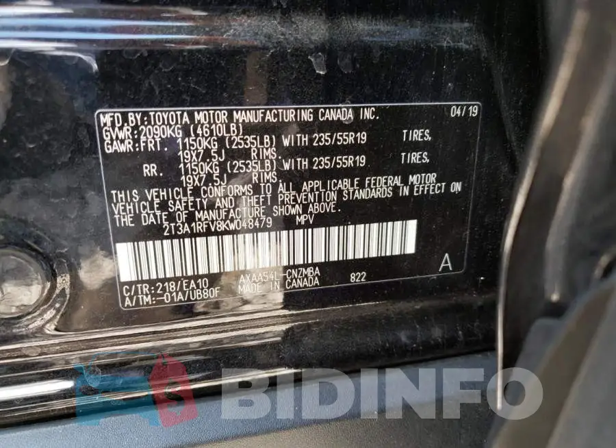 2T3A1RFV8KW048479 Photo# 10