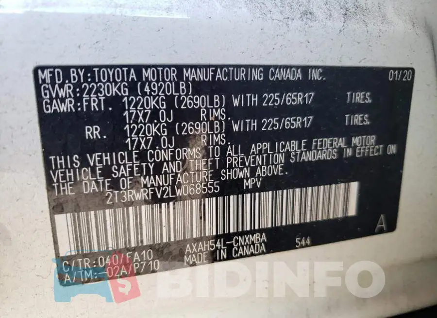 2T3RWRFV2LW068555 Photo# 10