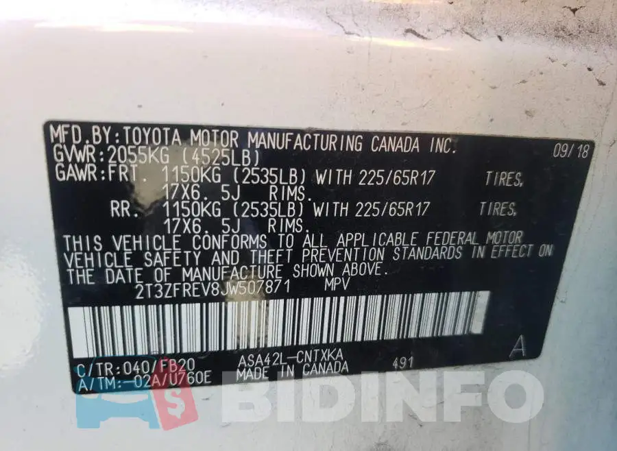 2T3ZFREV8JW507871 Photo# 10