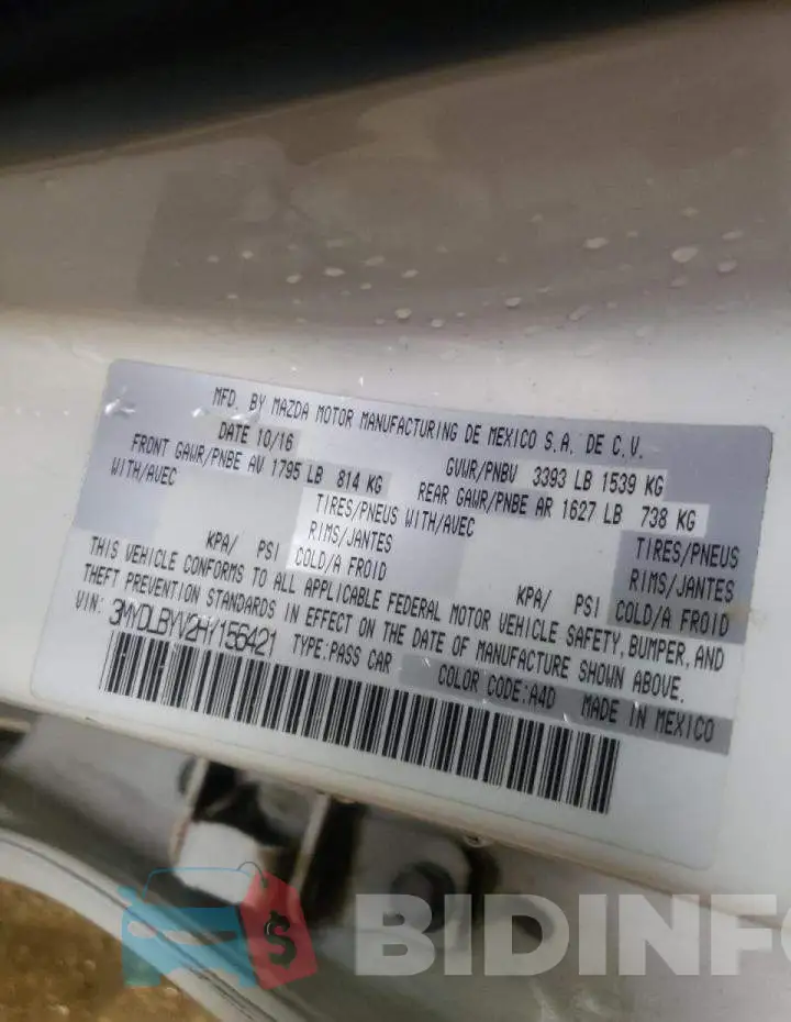3MYDLBYV2HY156421 Photo# 10