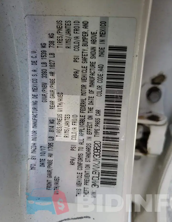 3MYDLBYVXJY309620 Photo# 10