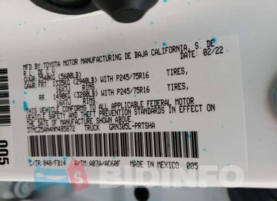 3TMCZ5AN4NM485872 Photo# 10