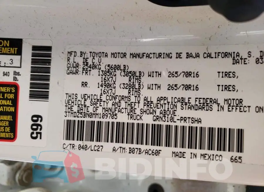 3TMDZ5BN0MM109705 Photo# 10