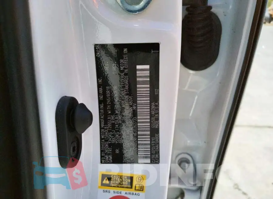5TDZZRFH6JS262733 Photo# 10
