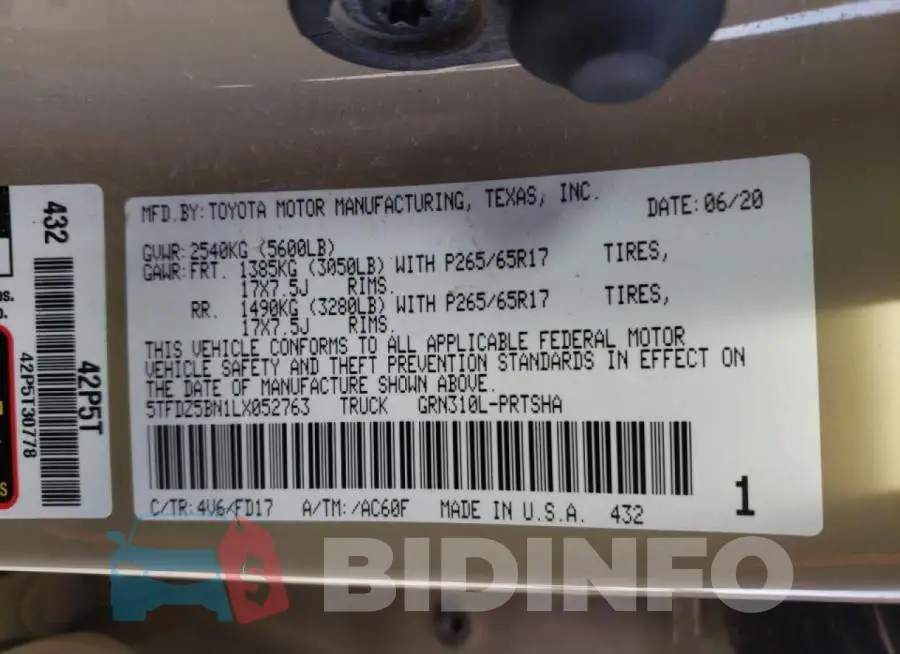 5TFDZ5BN1LX052763 Photo# 10