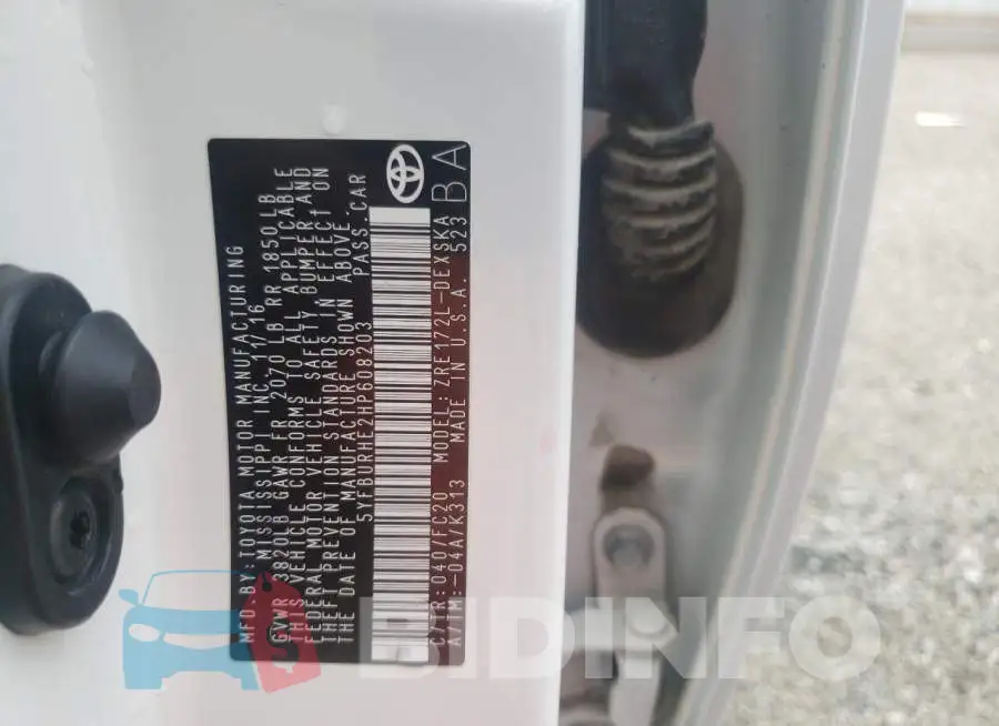 5YFBURHE2HP608203 Photo# 10