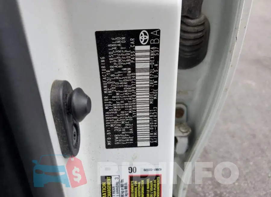 5YFBURHE8JP817340 Photo# 10
