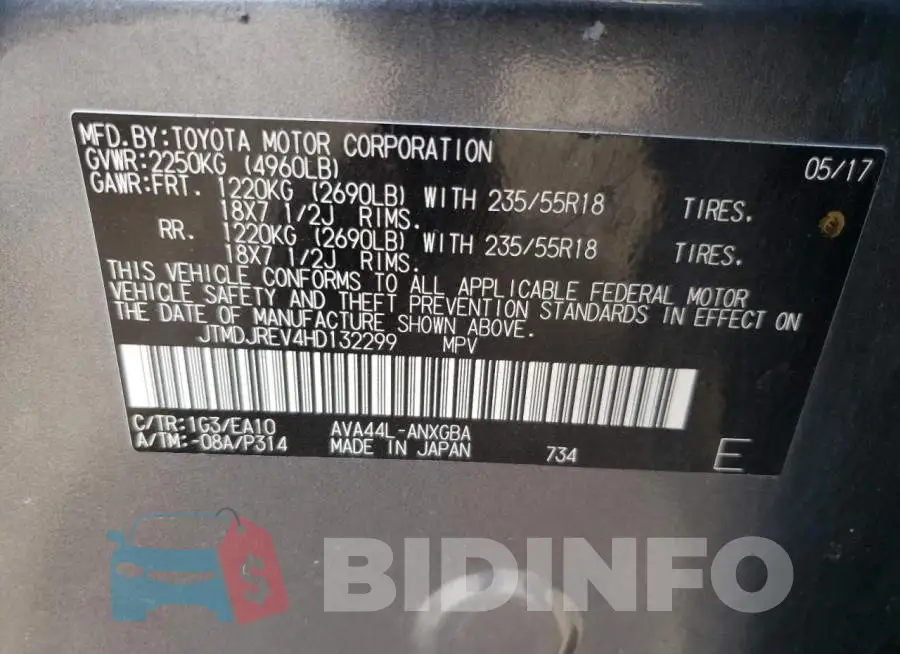 JTMDJREV4HD132299 Photo# 10