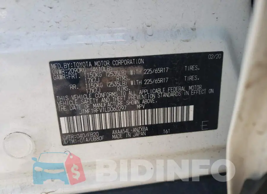 JTMF1RFV1LD060297 Photo# 10