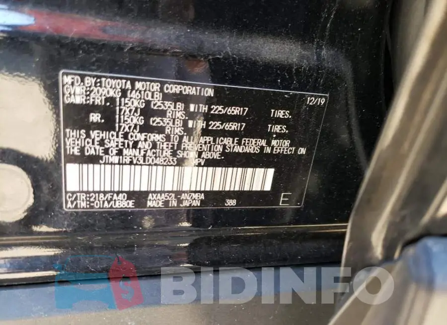 JTMW1RFV3LD048233 Photo# 10