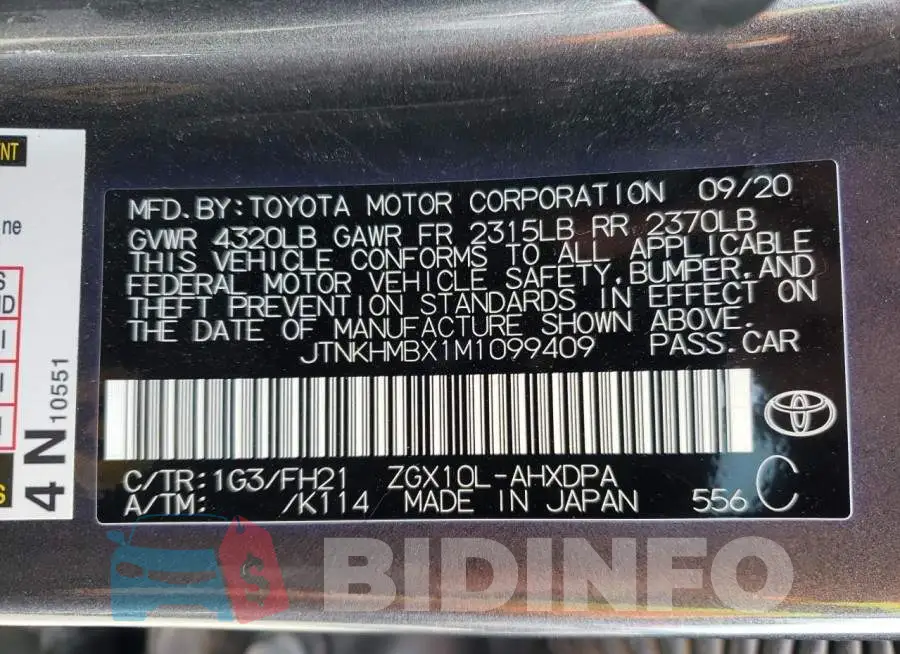 JTNKHMBX1M1099409 Photo# 10