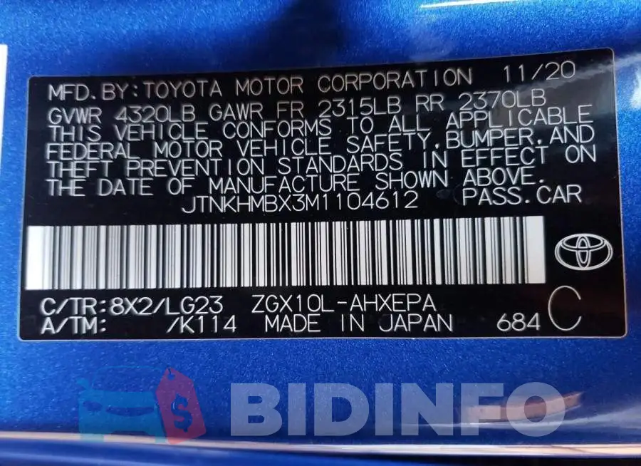 JTNKHMBX3M1104612 Photo# 10