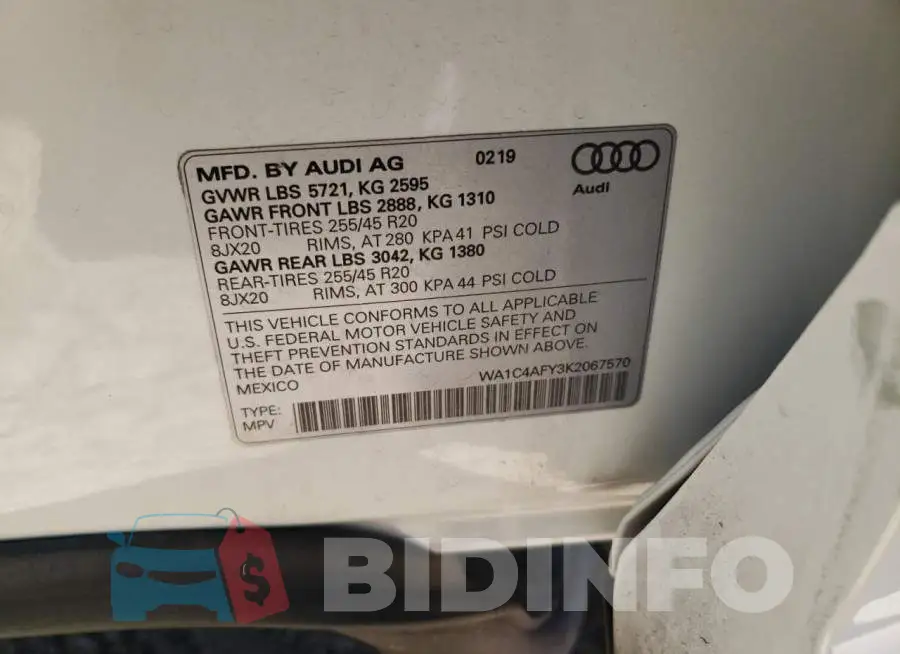 WA1C4AFY3K2067570 Photo# 10