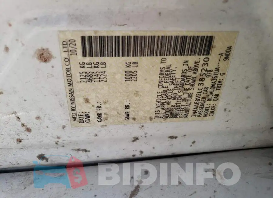 1N4AA6BV2LC385230 Photo# 10