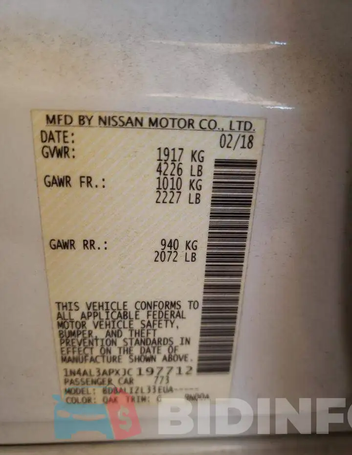 1N4AL3APXJC197712 Photo# 10