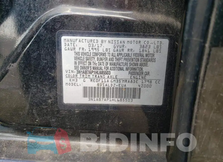 3N1AB7AP1HL685503 Photo# 10