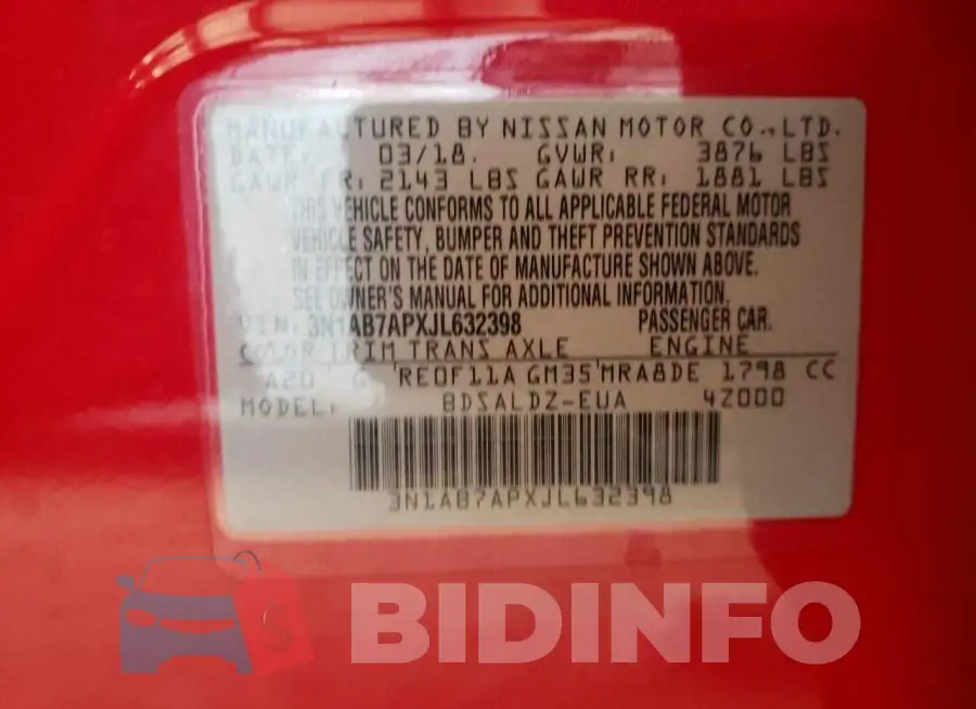 3N1AB7APXJL632398 Photo# 10