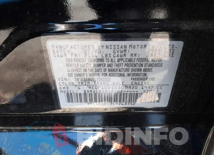 3N1AB8BV2LY263352 Photo# 10