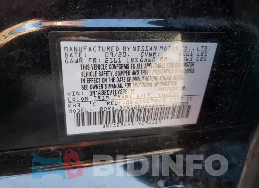 3N1AB8CV1LY296115 Photo# 10