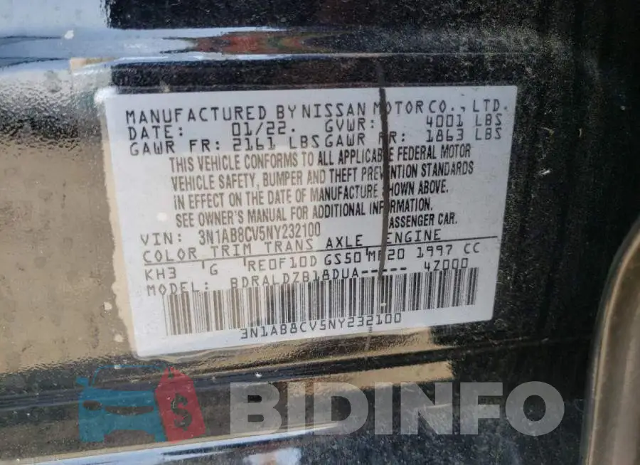 3N1AB8CV5NY232100 Photo# 10