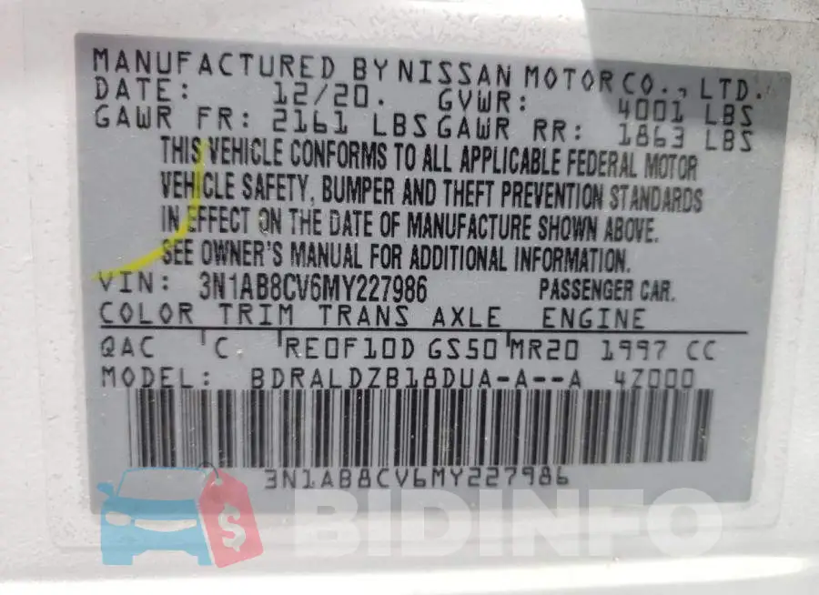 3N1AB8CV6MY227986 Photo# 10
