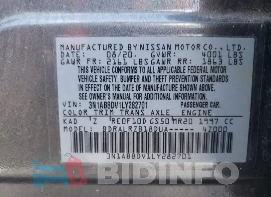 3N1AB8DV1LY282701 Photo# 10