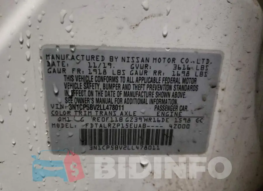 3N1CP5BV2LL478011 Photo# 10