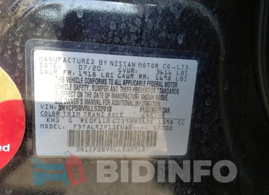 3N1CP5BV5LL532918 Photo# 10