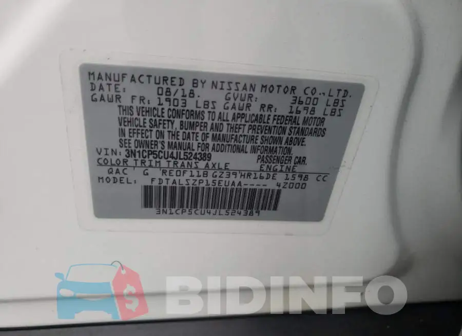 3N1CP5CU4JL524389 Photo# 10