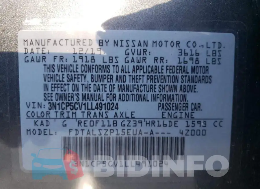 3N1CP5CV1LL491024 Photo# 10