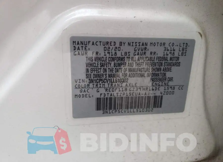 3N1CP5CV1LL510302 Photo# 10
