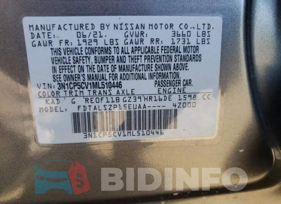 3N1CP5CV1ML510446 Photo# 10