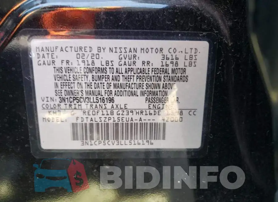 3N1CP5CV3LL516196 Photo# 10