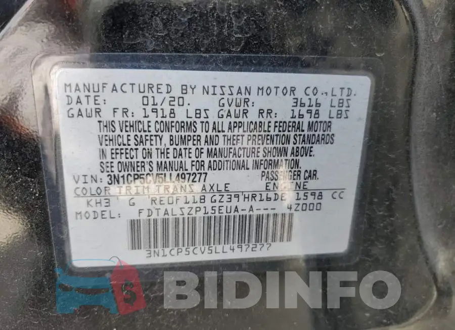3N1CP5CV5LL497277 Photo# 10