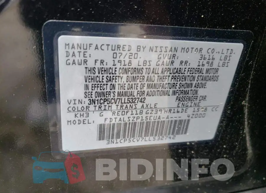 3N1CP5CV7LL532742 Photo# 10