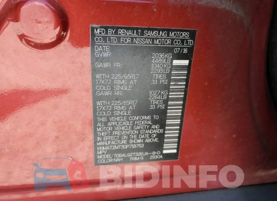 KNMAT2MT3GP718753 Photo# 10